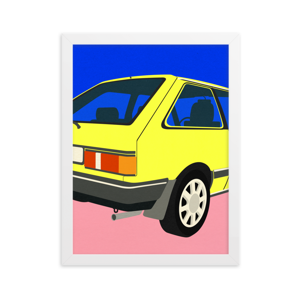 Framed Poster Art Print Illustration – M323