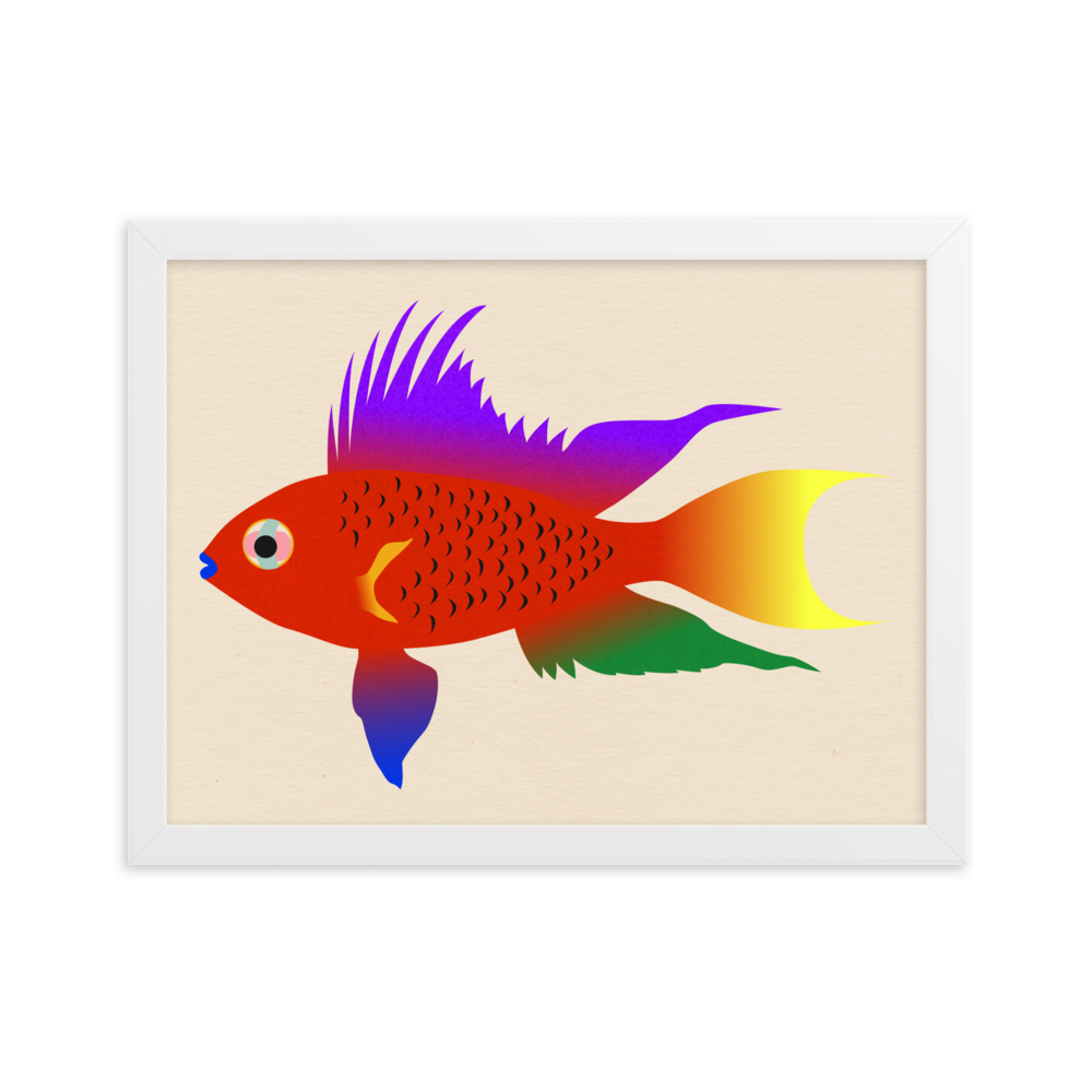 Framed Fine Art Print – Buntbarsch