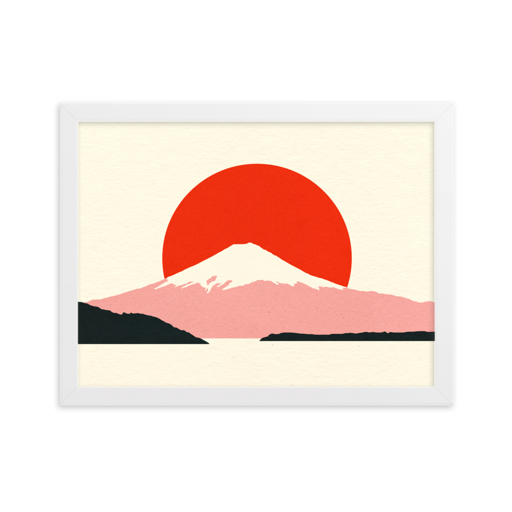 Framed Fine Art Print – Fuji Sun
