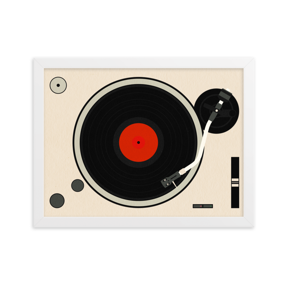 Framed Fine Art Print – Turntable