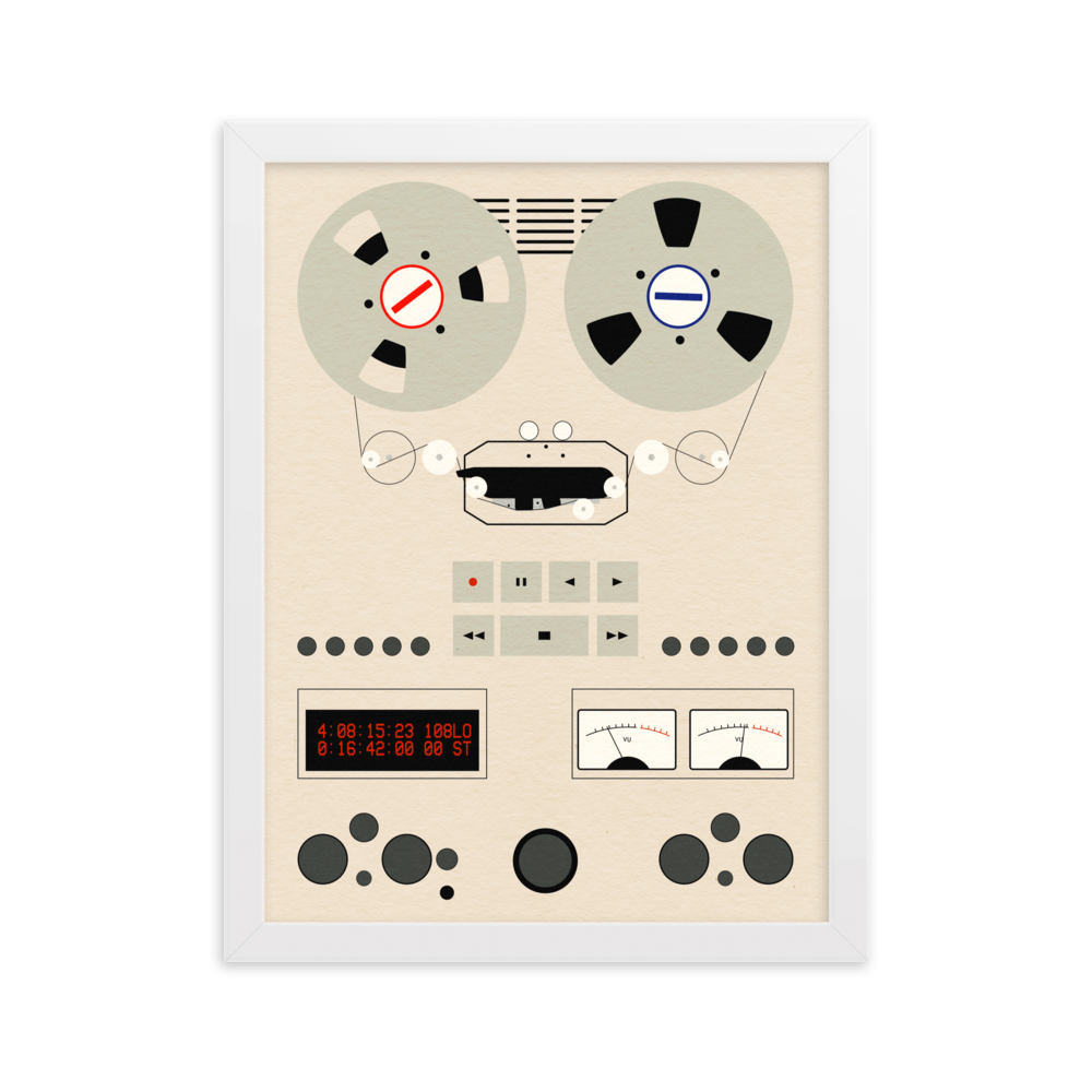 Framed Fine Art Print – Reel To Reel