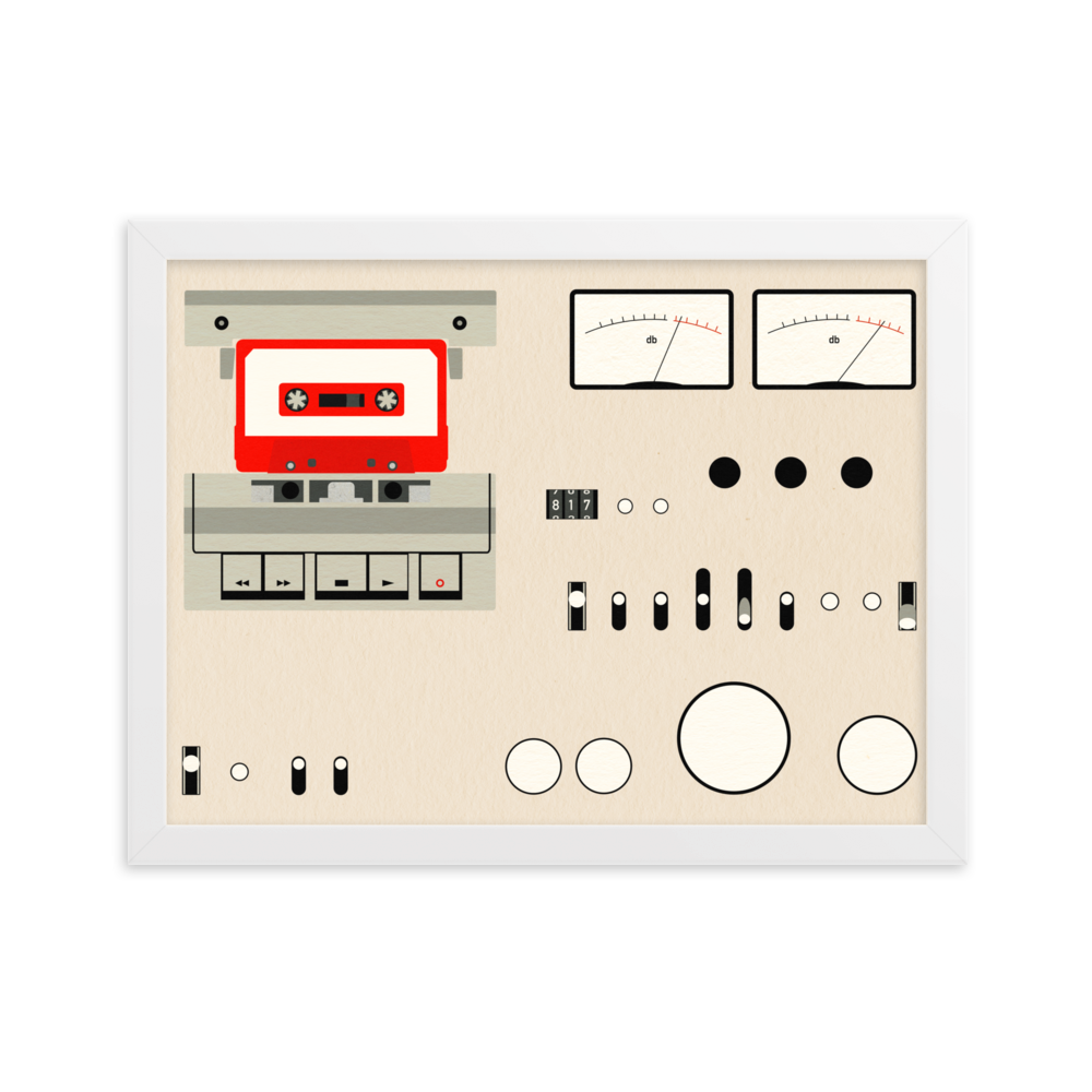 Framed Fine Art Print – Tape Deck
