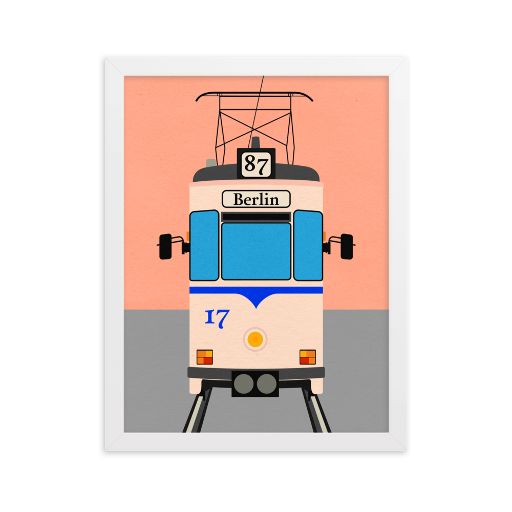 Framed Fine Art Print – Tram To Berlin