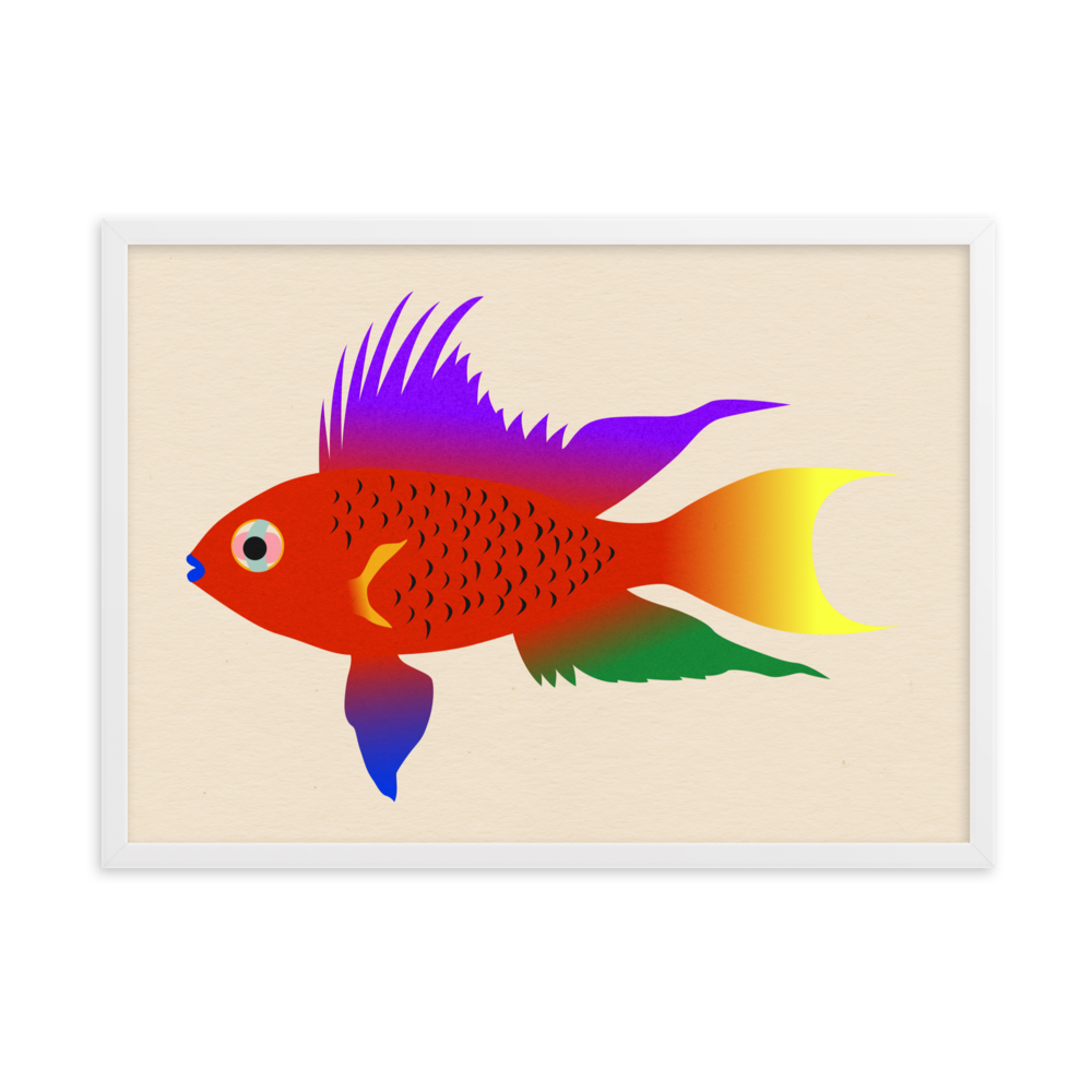 Framed Fine Art Print – Buntbarsch
