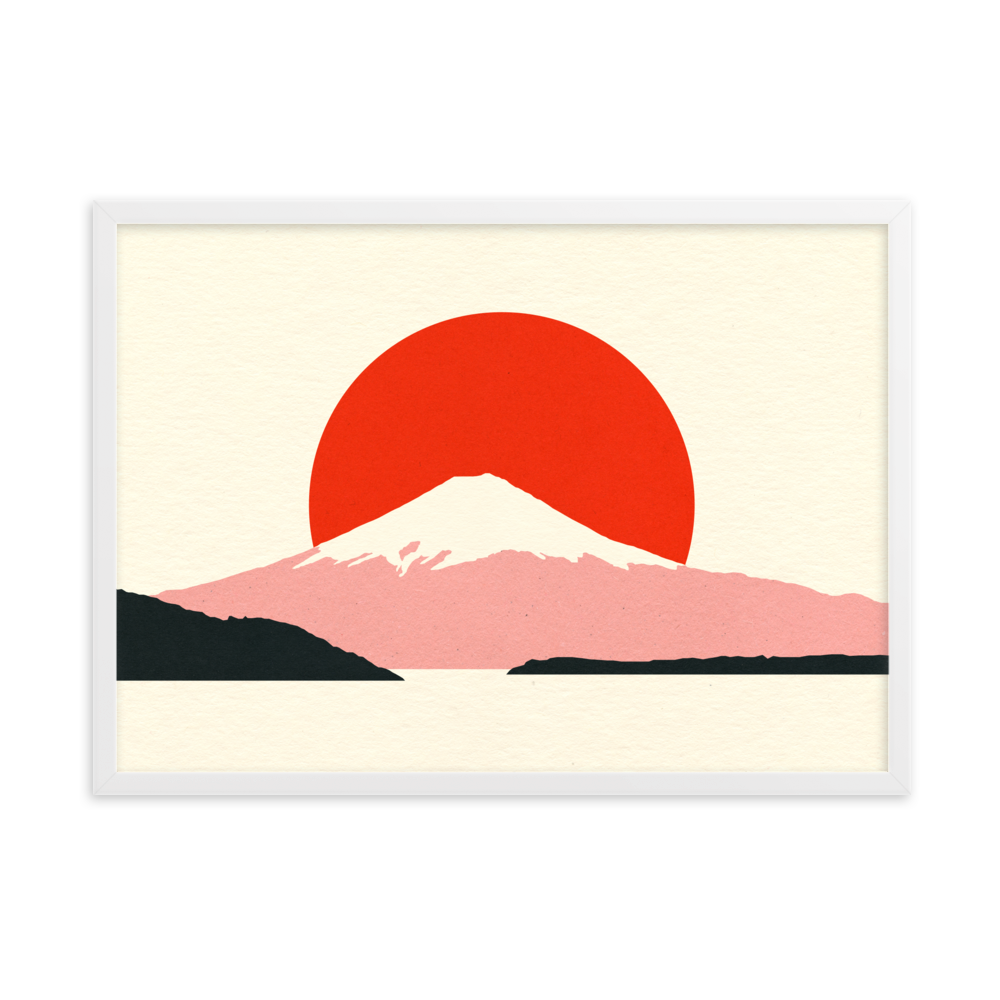 Framed Fine Art Print – Fuji Sun