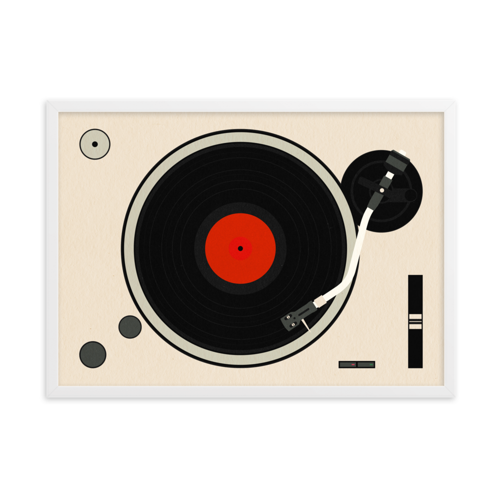 Framed Fine Art Print – Turntable