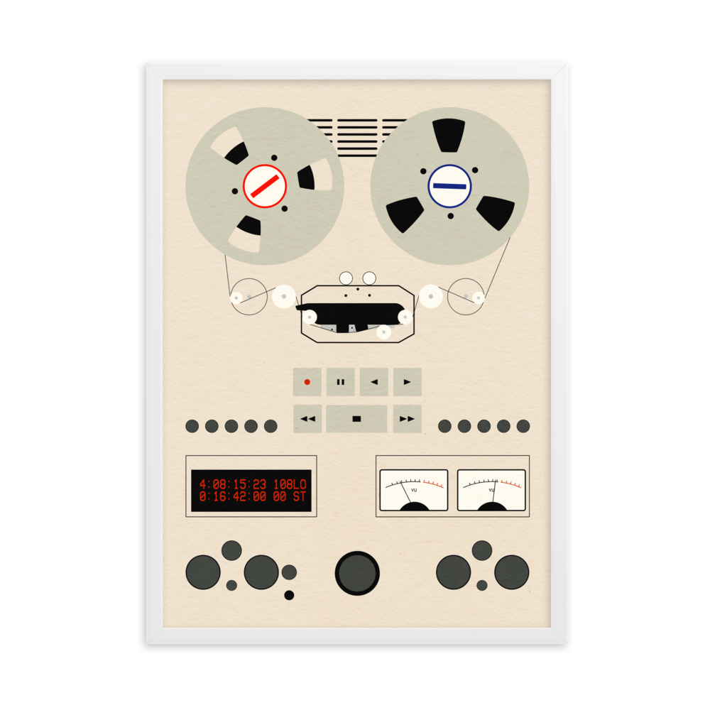 Framed Fine Art Print – Reel To Reel