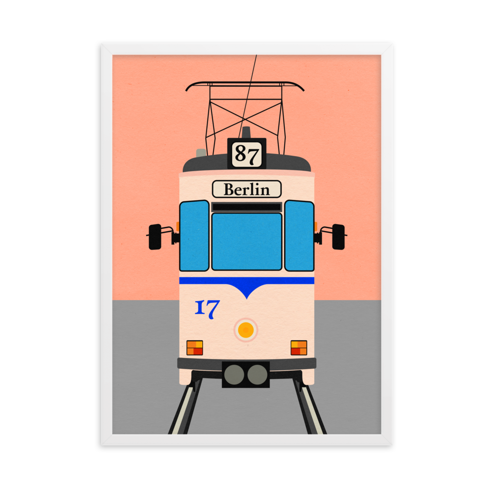 Framed Fine Art Print – Tram To Berlin