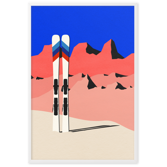 Framed Fine Art Print – Ski Alpine