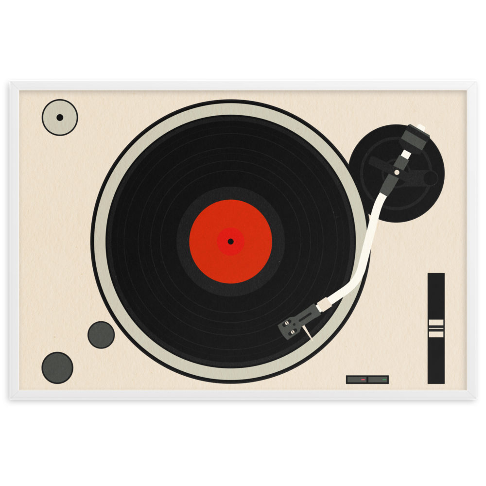 Framed Fine Art Print – Turntable