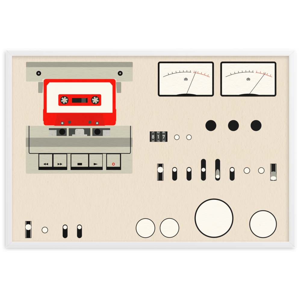 Framed Fine Art Print – Tape Deck