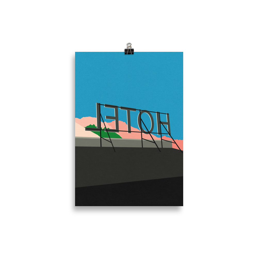 Poster Art Print Illustration – On Vacation In Tirol
