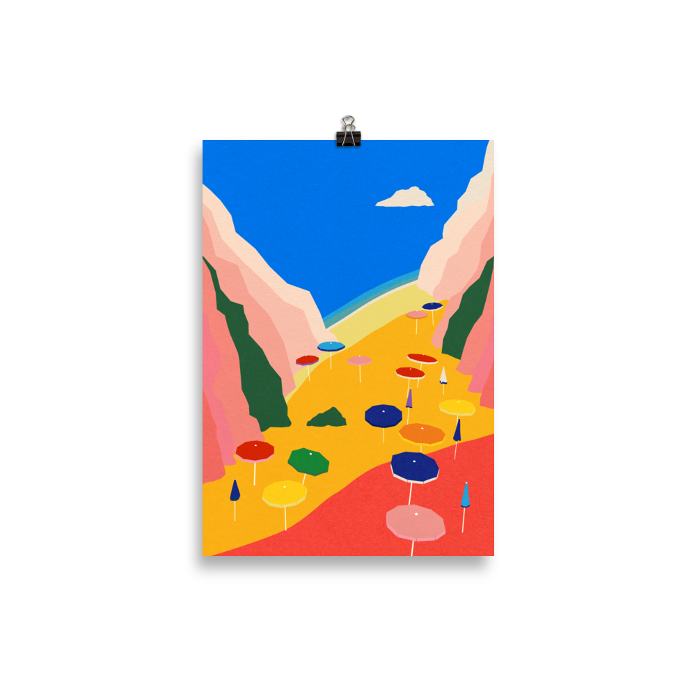 Poster Art Print Illustration – Lido Liguria
