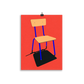 Poster Art Print Illustration – Stacking Chair