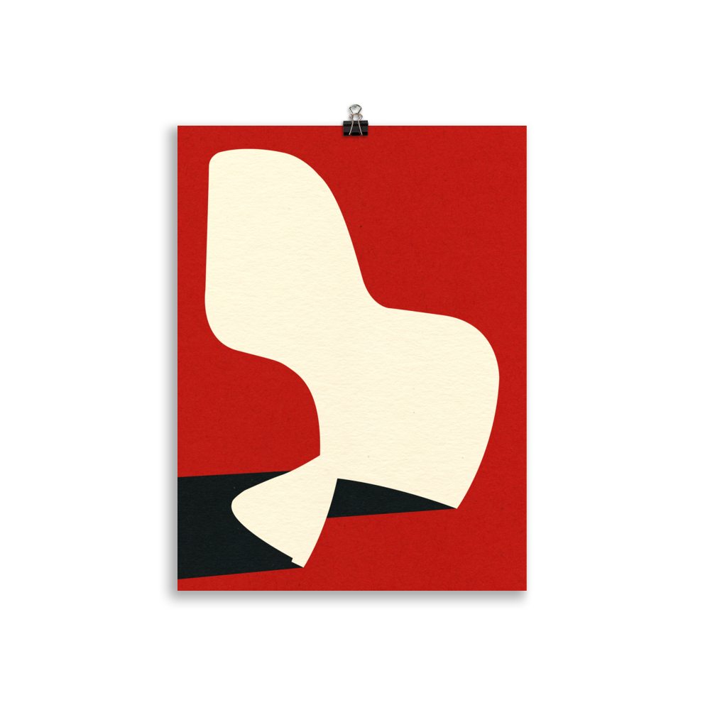 Poster Art Print Illustration – Monobloc Plastic Chair IX