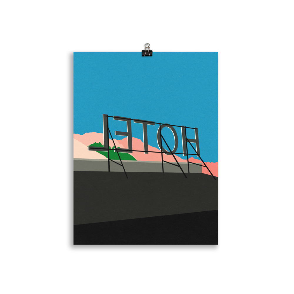 Poster Art Print Illustration – On Vacation In Tirol