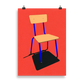 Poster Art Print Illustration – Stacking Chair