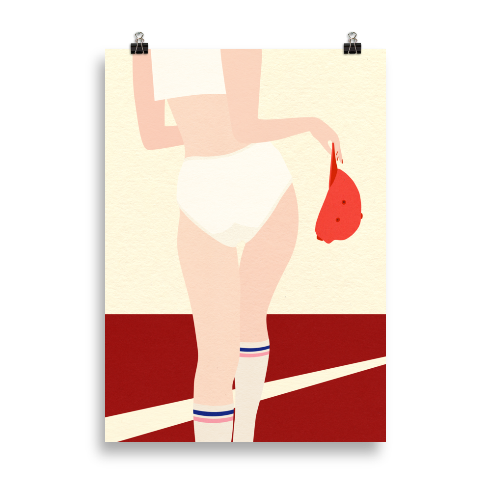 Poster Art Print Illustration – Panties Socks Cap