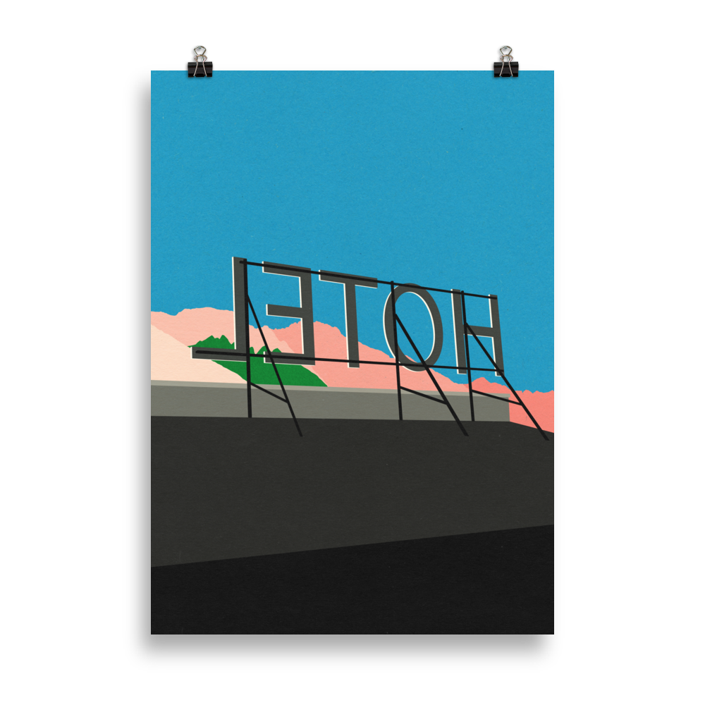 Poster Art Print Illustration – On Vacation In Tirol