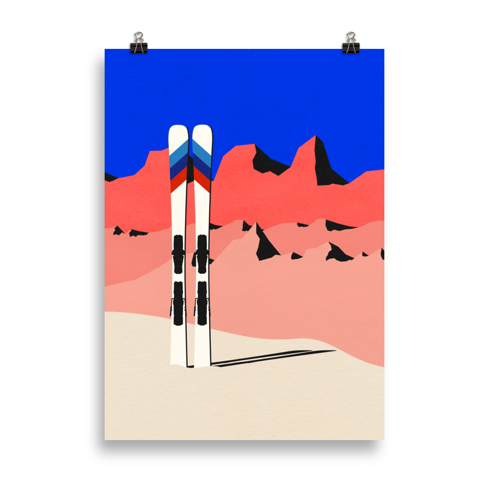 Fine Art Print - Ski Alpin
