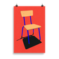 Poster Art Print Illustration – Stacking Chair