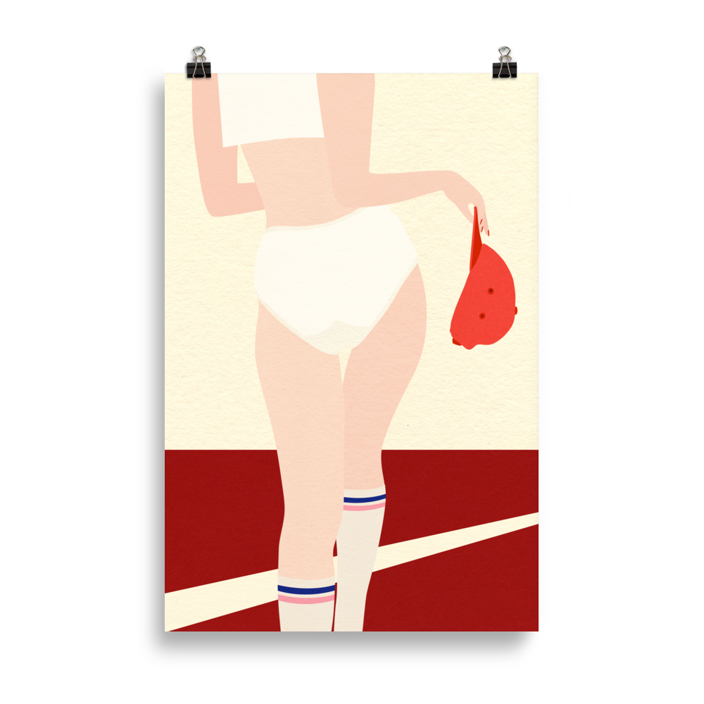 Poster Art Print Illustration – Panties Socks Cap