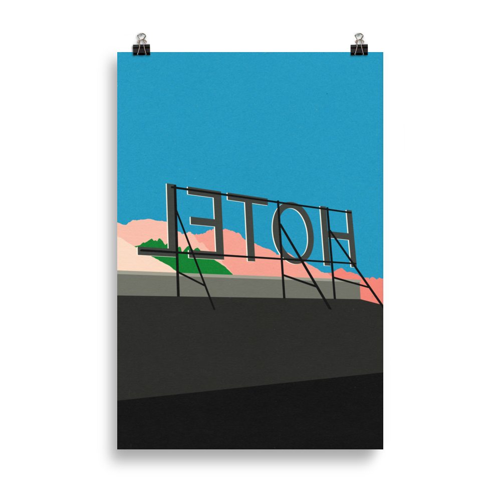 Poster Art Print Illustration – On Vacation In Tirol