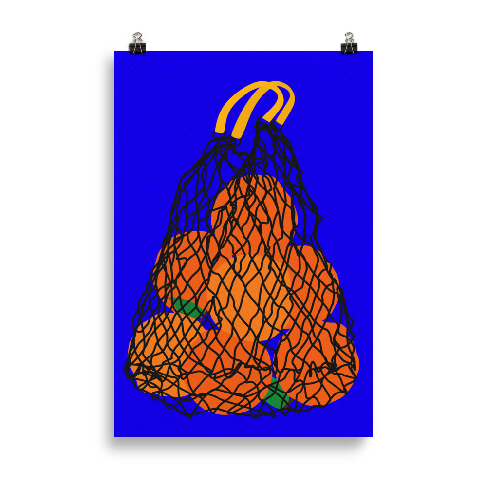 Fine Art Print – Oranges In A Net Bag