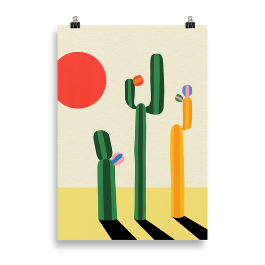 Poster Art Print Illustration – Sierra Nevada Flowers