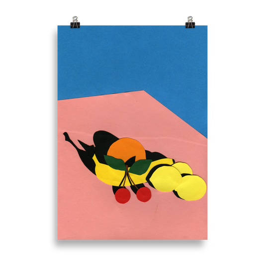 Poster Art Print Illustration – Fruits On The Table