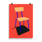 Poster Art Print Illustration – Stacking Chair