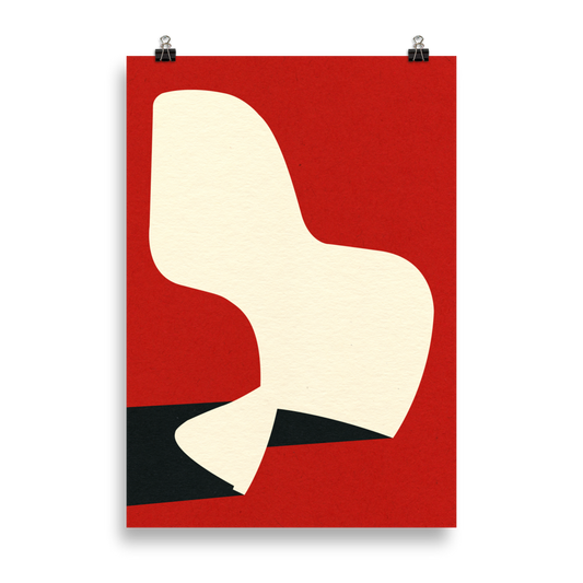 Poster Art Print Illustration – Monobloc Plastic Chair IX