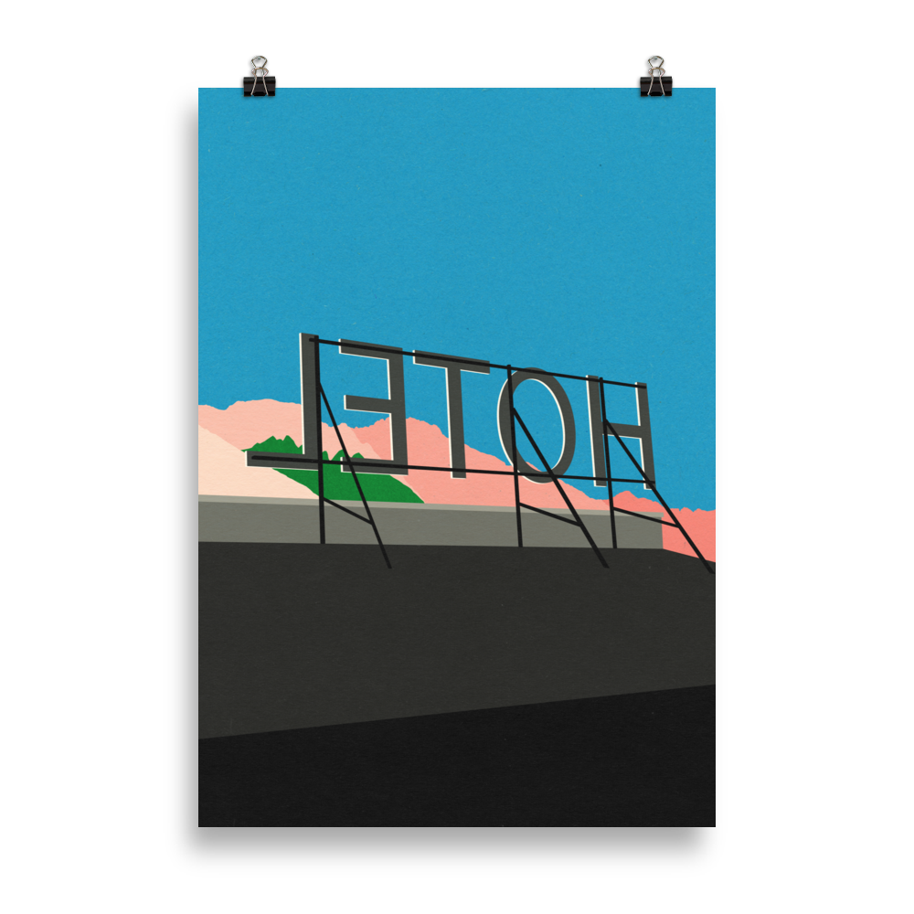 Poster Art Print Illustration – On Vacation In Tirol