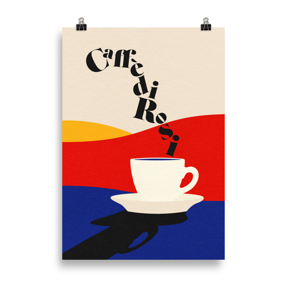 Poster Art Print Illustration – Caffè di Rosi