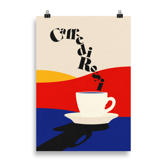 Poster Art Print Illustration – Caffè di Rosi