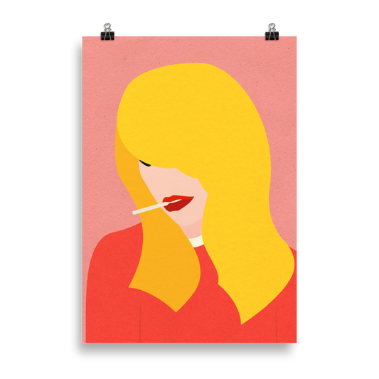 Poster Art Print Illustration – Brigitte