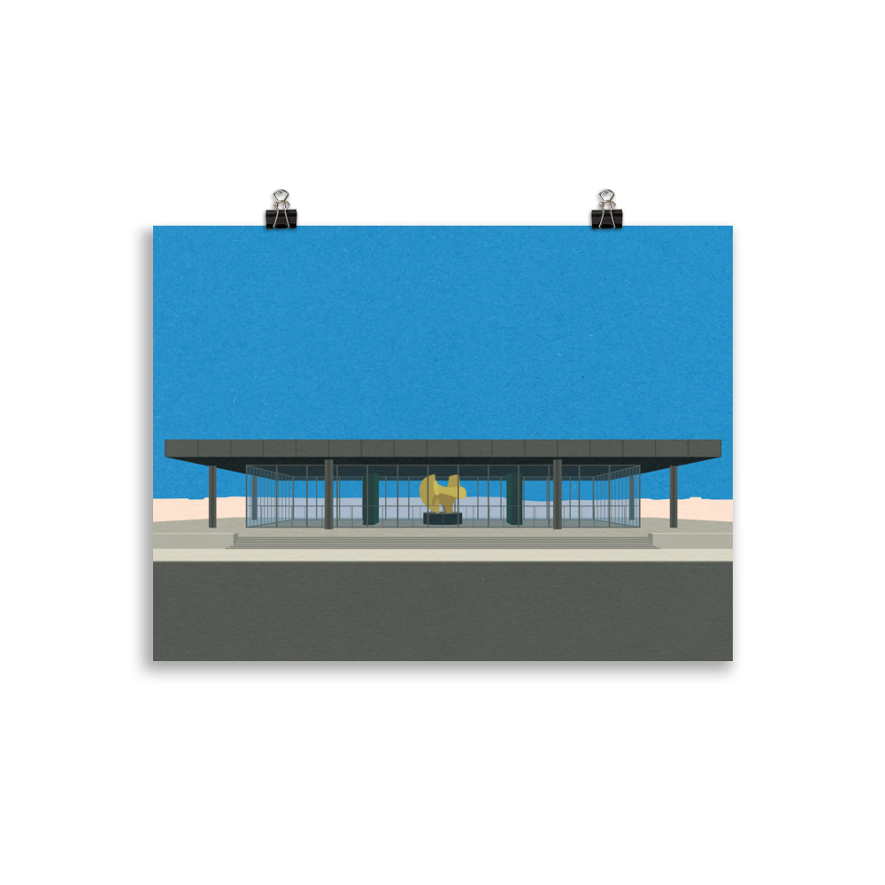 Poster Art Print Illustration – Neue Nationalgalerie
