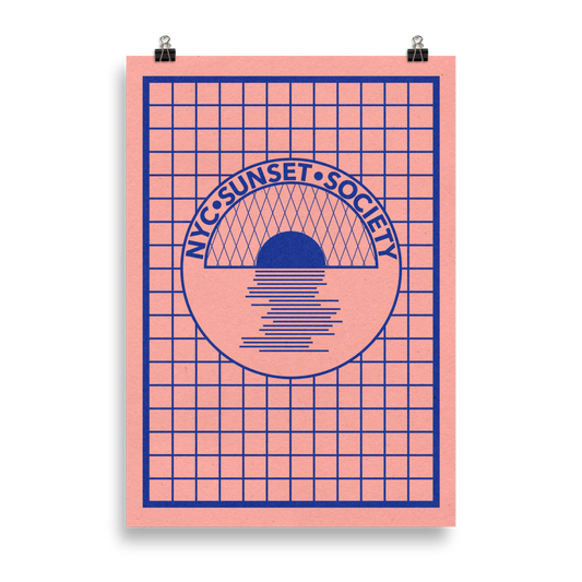 Poster Art Print Illustration – NYC SUNSET SOCIETY