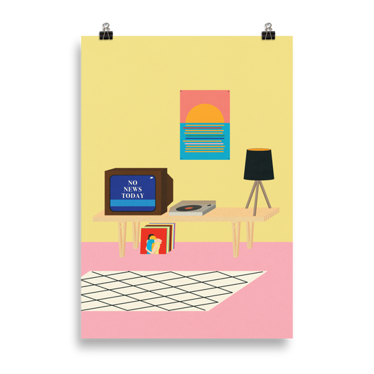 Poster Art Print Illustration – NO NEWS TODAY