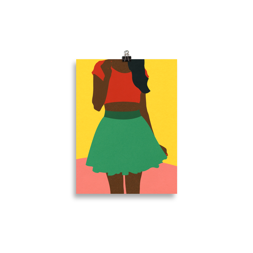Poster Art Print Illustration – Top And Skirt