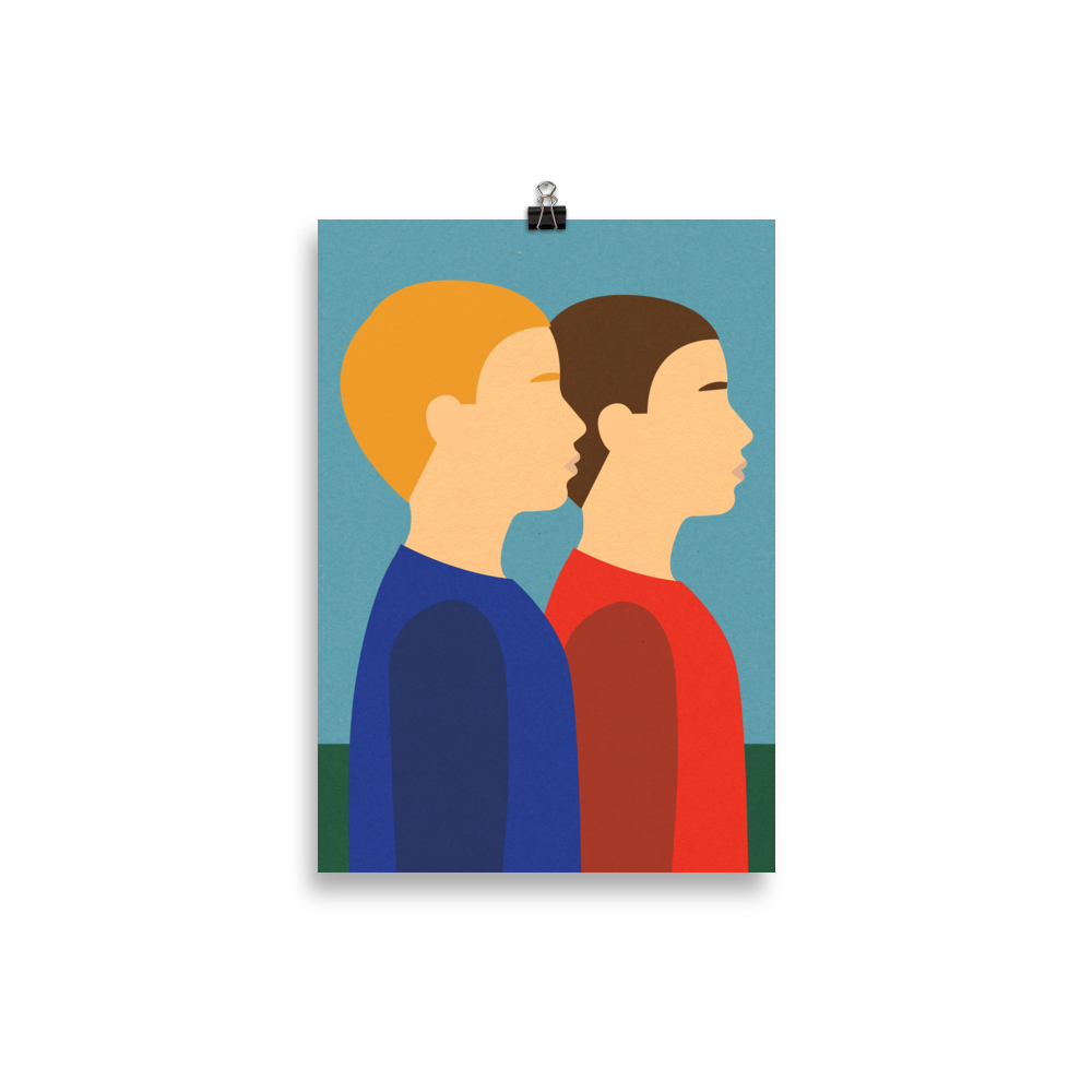 Poster Art Print Illustration – Two Brothers