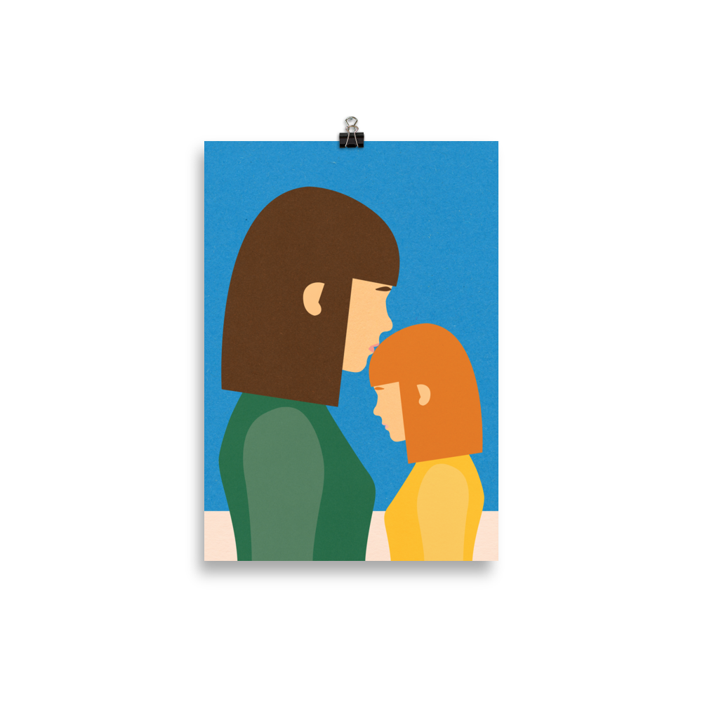 Poster Art Print Illustration – Mum And Daughter II