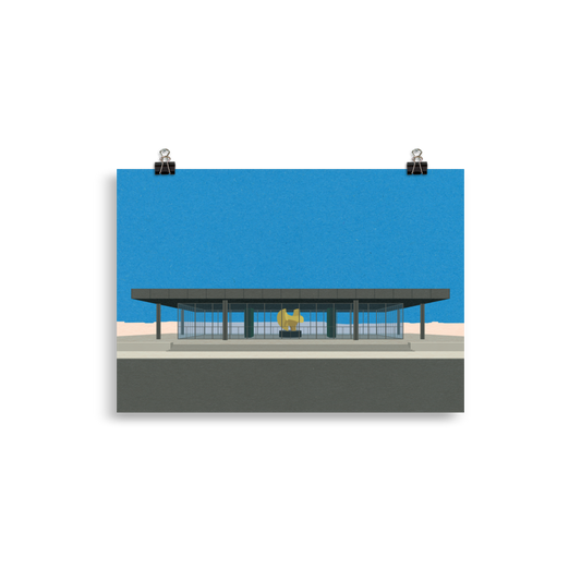 Poster Art Print Illustration – Neue Nationalgalerie