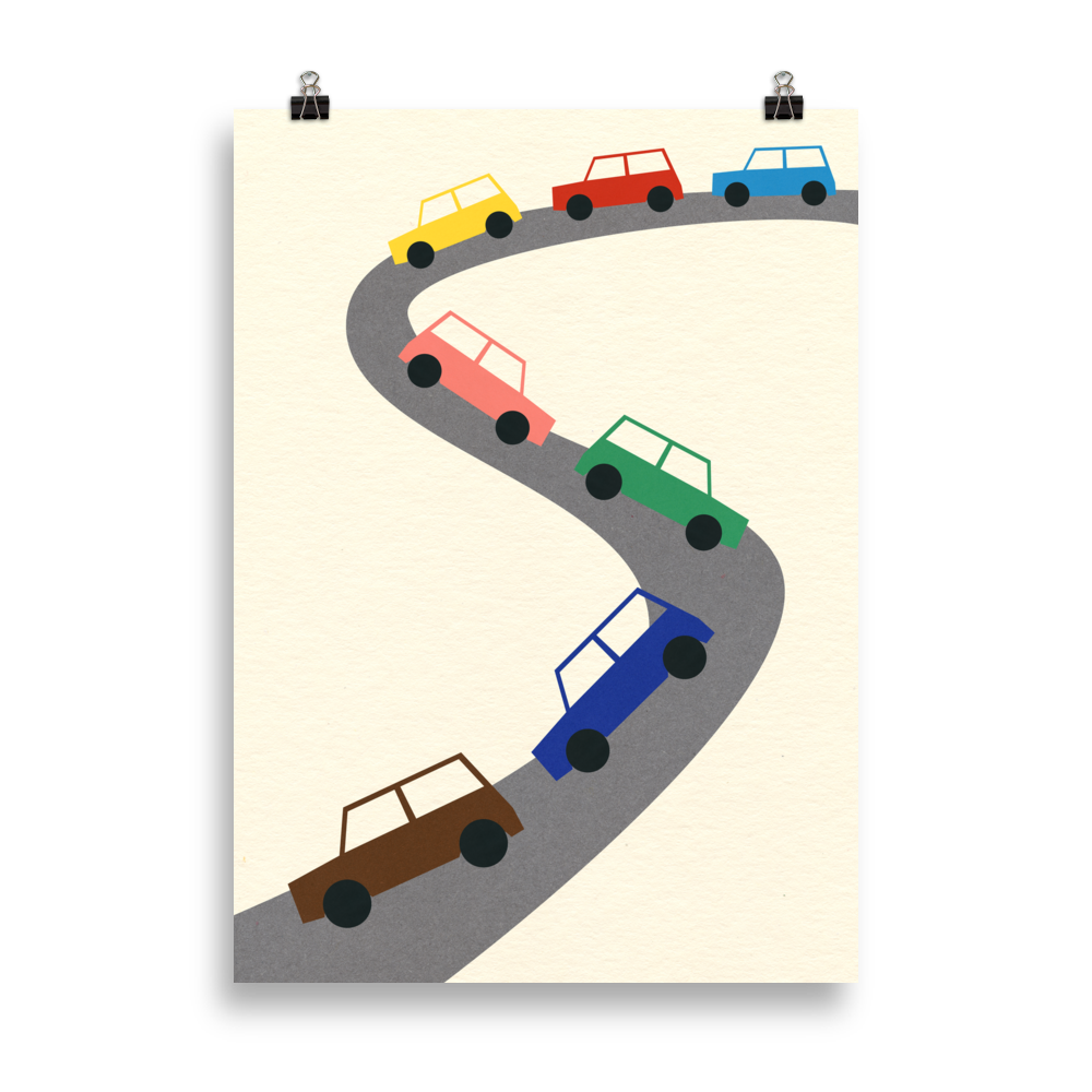 Poster Art Print Illustration – Traffic
