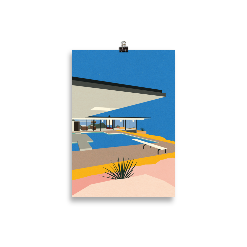 Poster Art Print Illustration – LA Stahl House