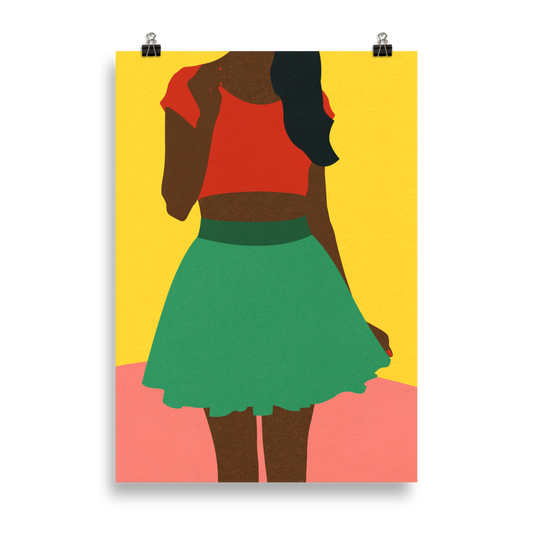 Poster Art Print Illustration – Top And Skirt