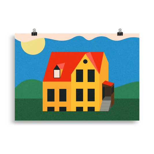 Poster Art Print Illustration – Not My House Anymore
