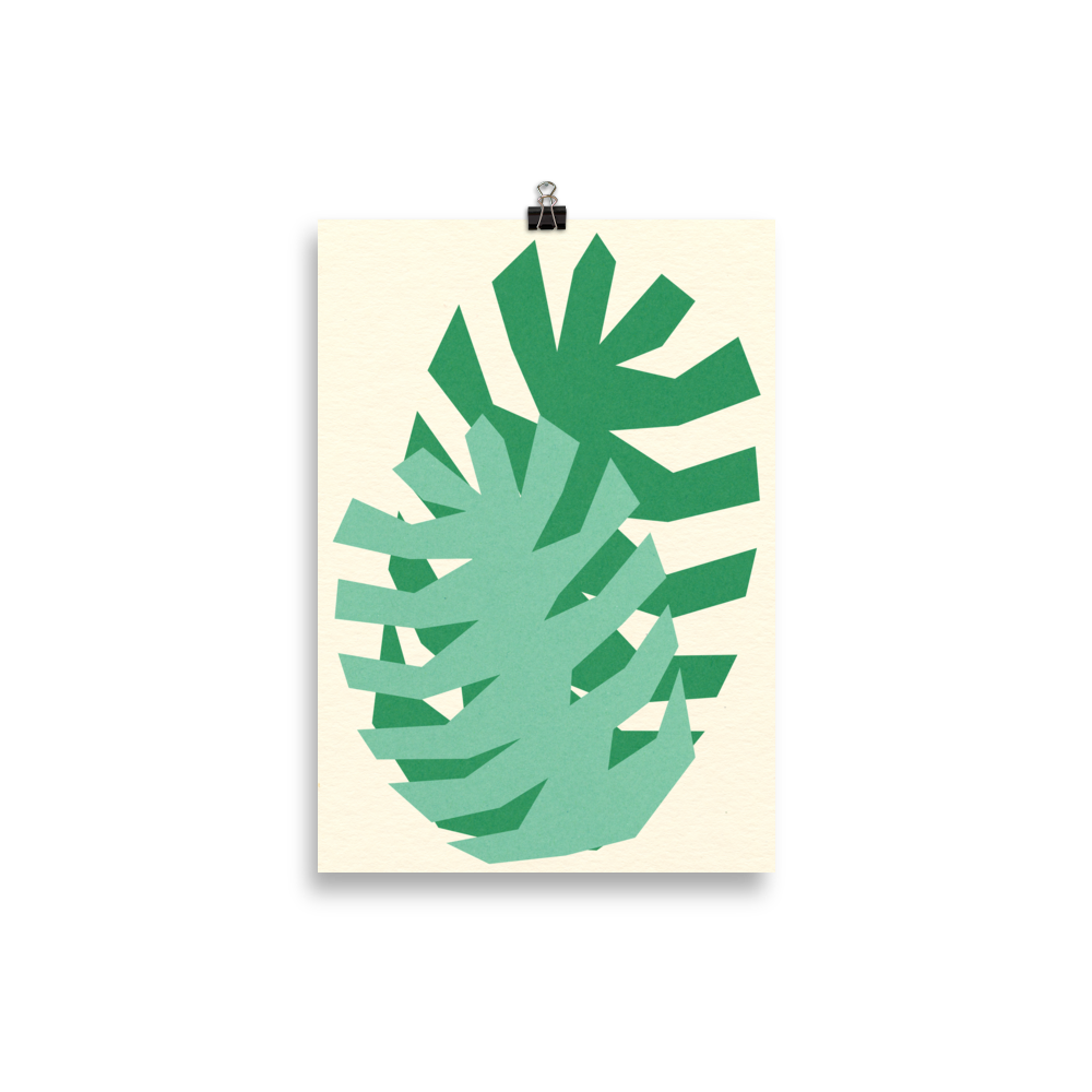 Poster Art Print Illustration – Two Leafs