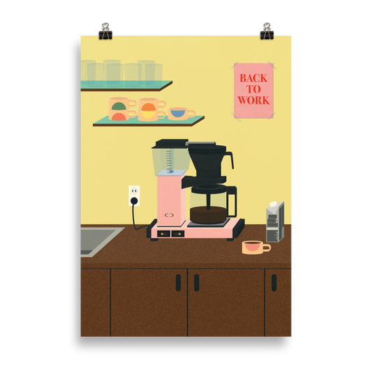 Poster Art Print Illustration – BACK TO WORK