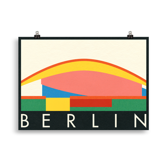 Poster Art Print Illustration – Berlin Haus der Kulturen der Welt